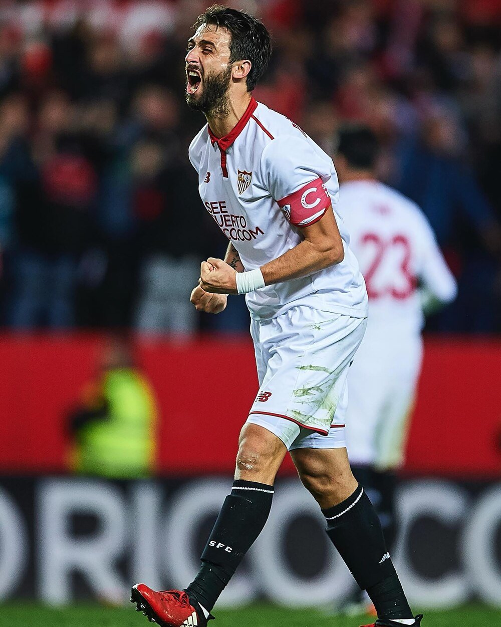 Nicolás Pareja durante su etapa como futbolista del Sevilla; imagen de archivo