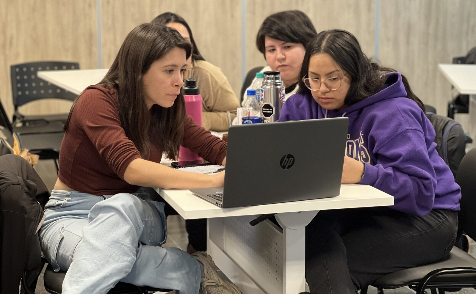 Estudiantes de nivel superior en una actividad académica en Río Negro