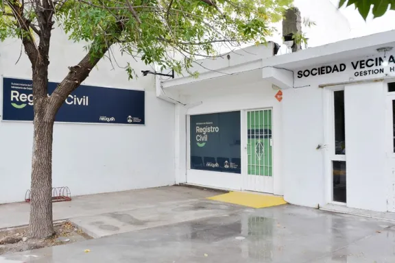 Una oficina del Registro Civil de Neuquén, en una fotografía de archivo