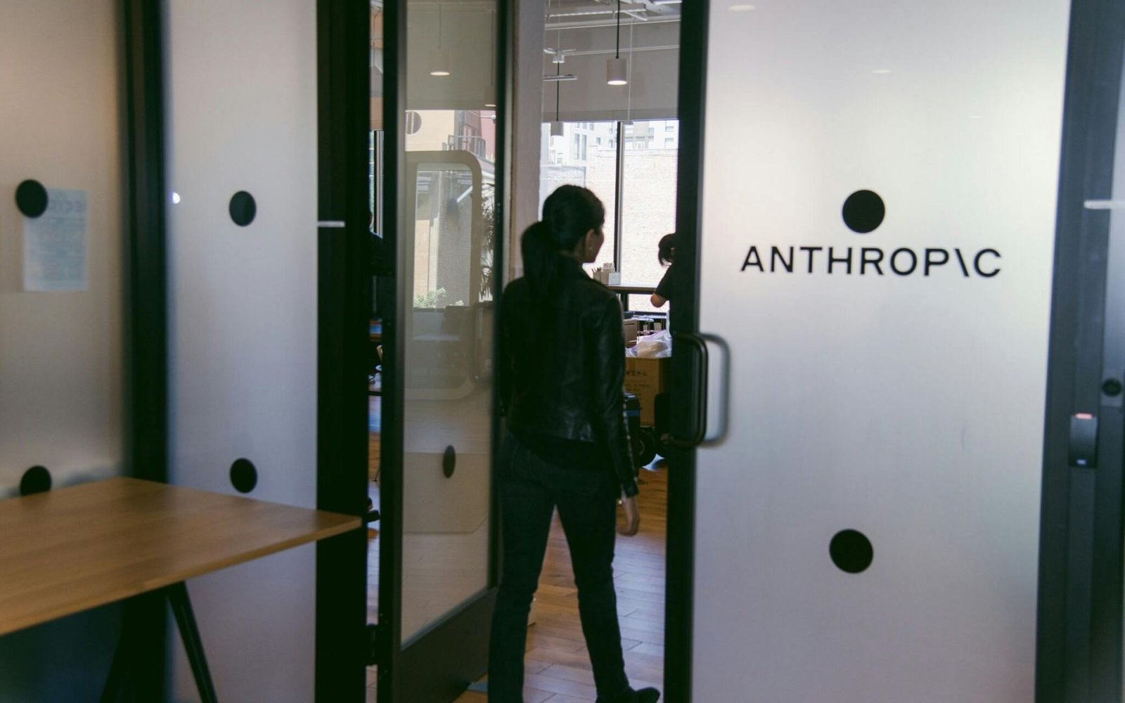 Acceso a oficinas de Anthropic; fotografía de archivo