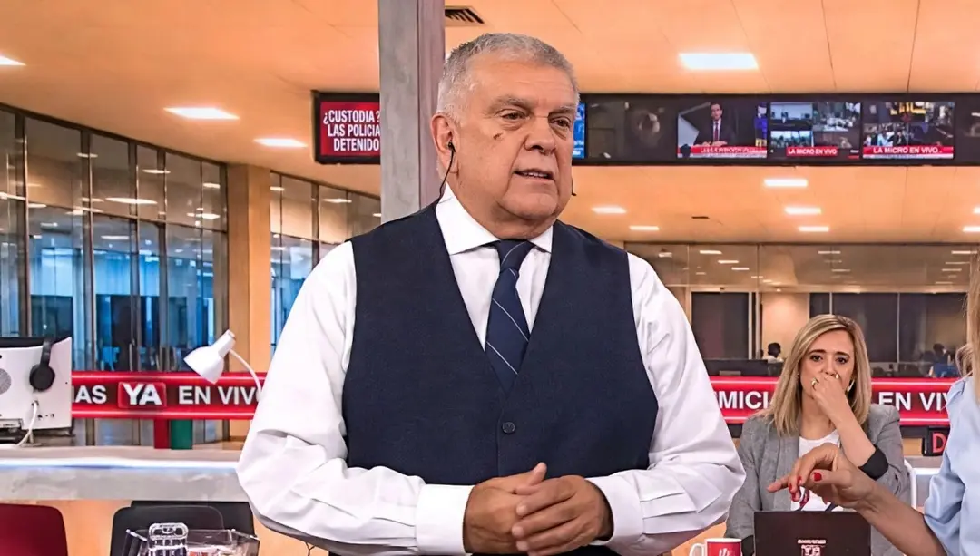 Luis Ventura en un programa de televisión