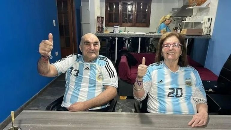 Eulalia Marzetti y Ángel Scaloni, padres del entrenador argentino
